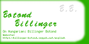 botond billinger business card